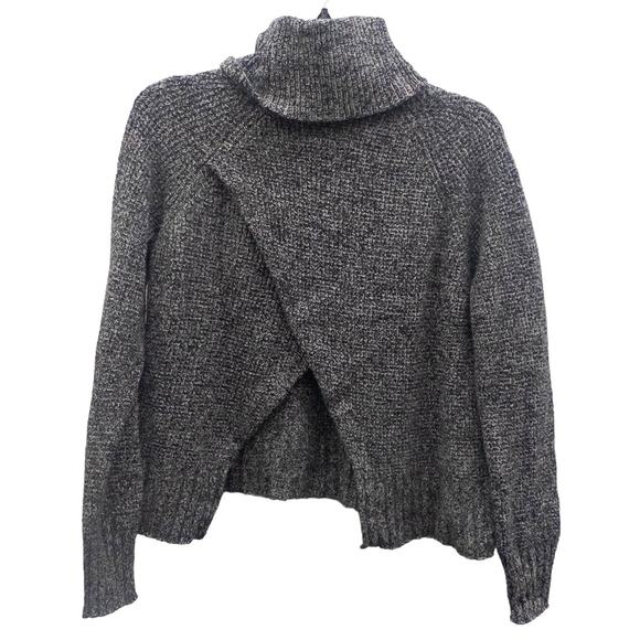 MADEWELL Eastbrook Merino Wool Blend Turtleneck Open Back Womn's Sweater  M - Picture 3 of 8